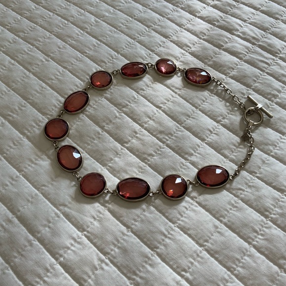Banana Republic Silver and Pink Necklace - Picture 2 of 5